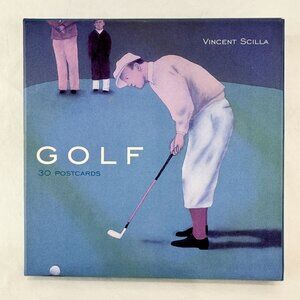 Vincent Scilla 2001 Golf Themed Prints 6 x 6 Postcards Set Of 30 Easy To Frame